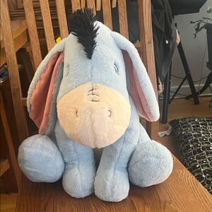 Plush Donkey Toy - Light Blue and Pink